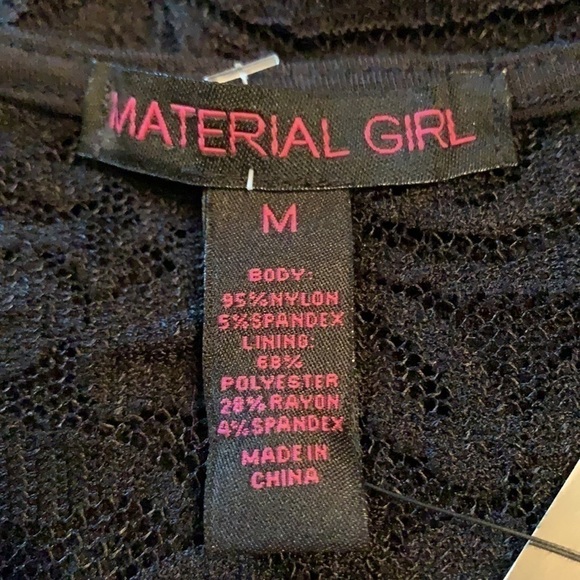 MATERIAL GIRL Lace Overlay Fit & Flare Dress - Picture 10 of 11